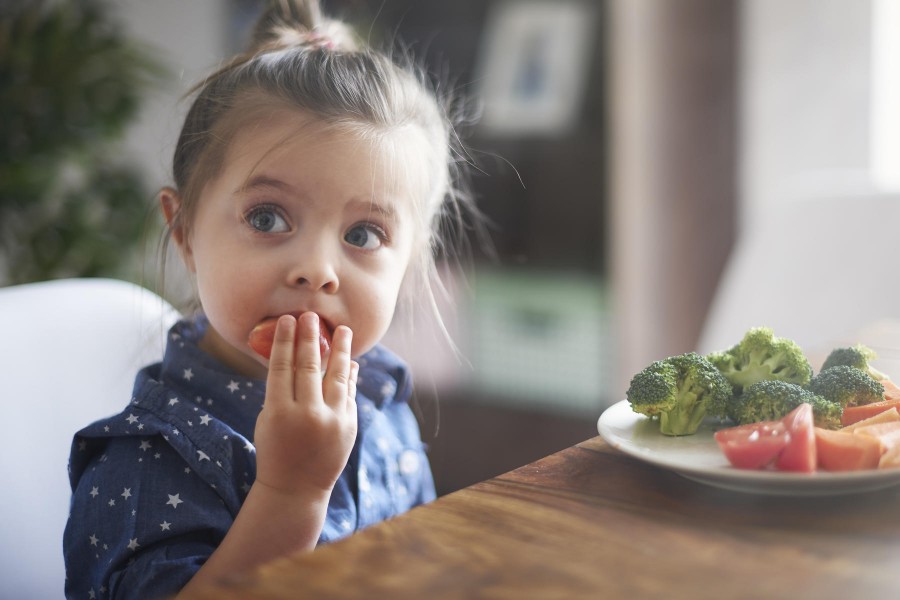 After two years children will show their own food preferences and will be able to feed themselves.