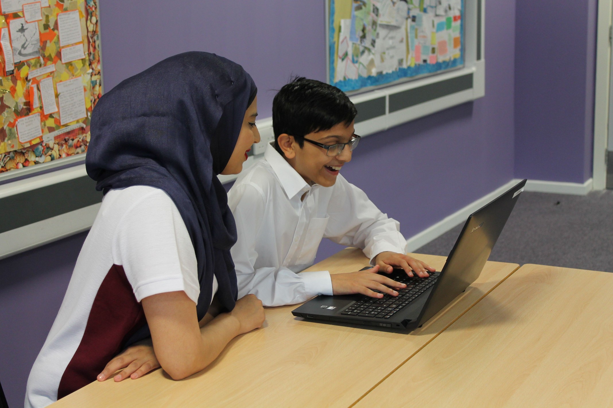 Saliha using props to help this teen develop his social communication styles in different environments.